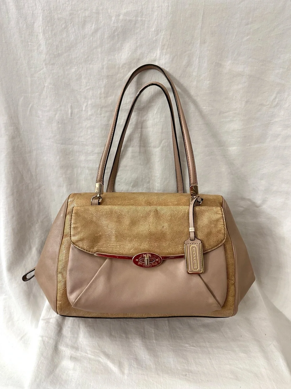 Coach Madison Glitter Lizard Emb EW 26325 Leather